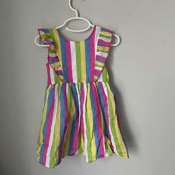 Zunie Girl Cotton Rainbow Dress Size 2T New With Tags - Picture 1 of 7